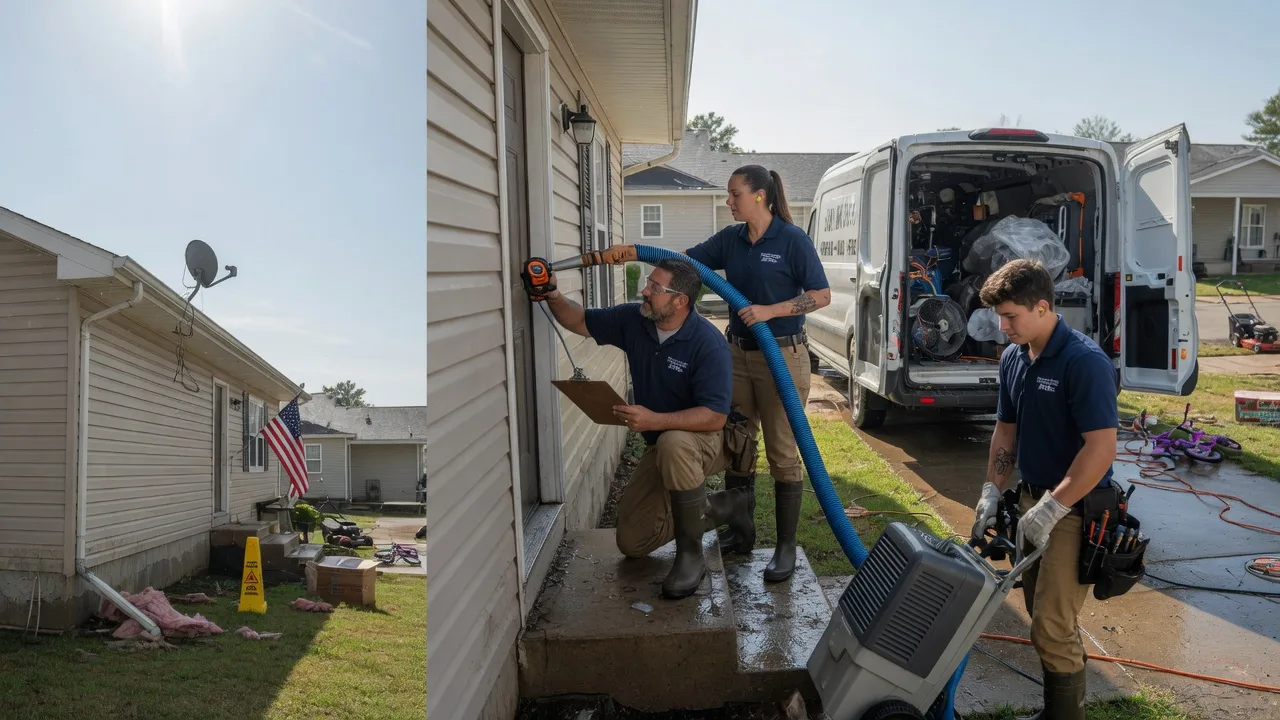 Ceiling Water Damage Restoration in Tennyson, IN near me